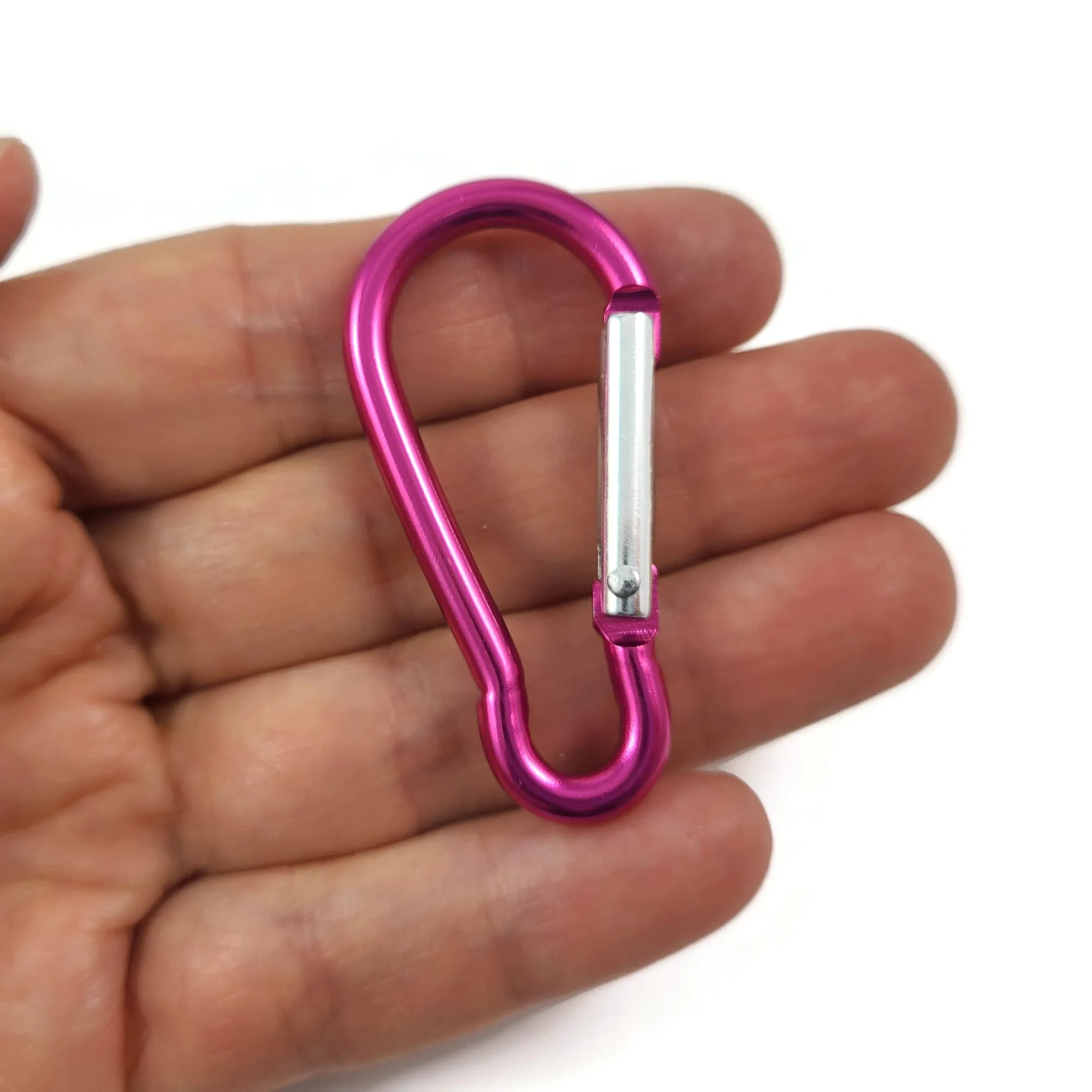 1 Colorful aluminum carabiner 2 inches