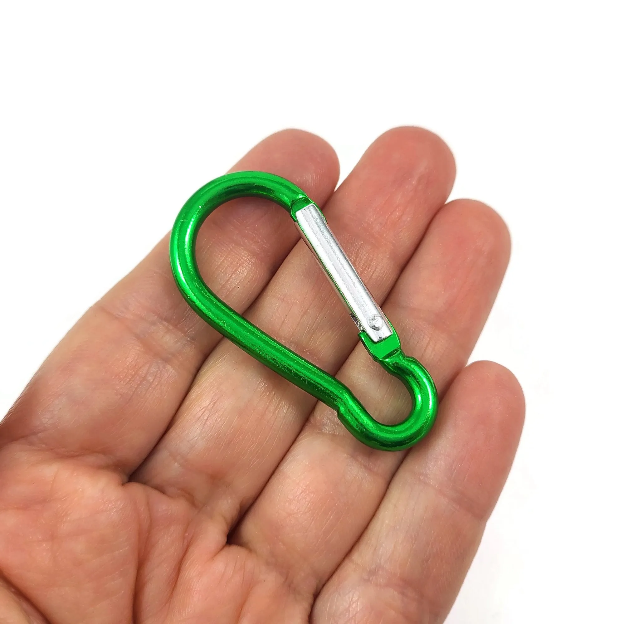 1 Colorful aluminum carabiner 2 inches