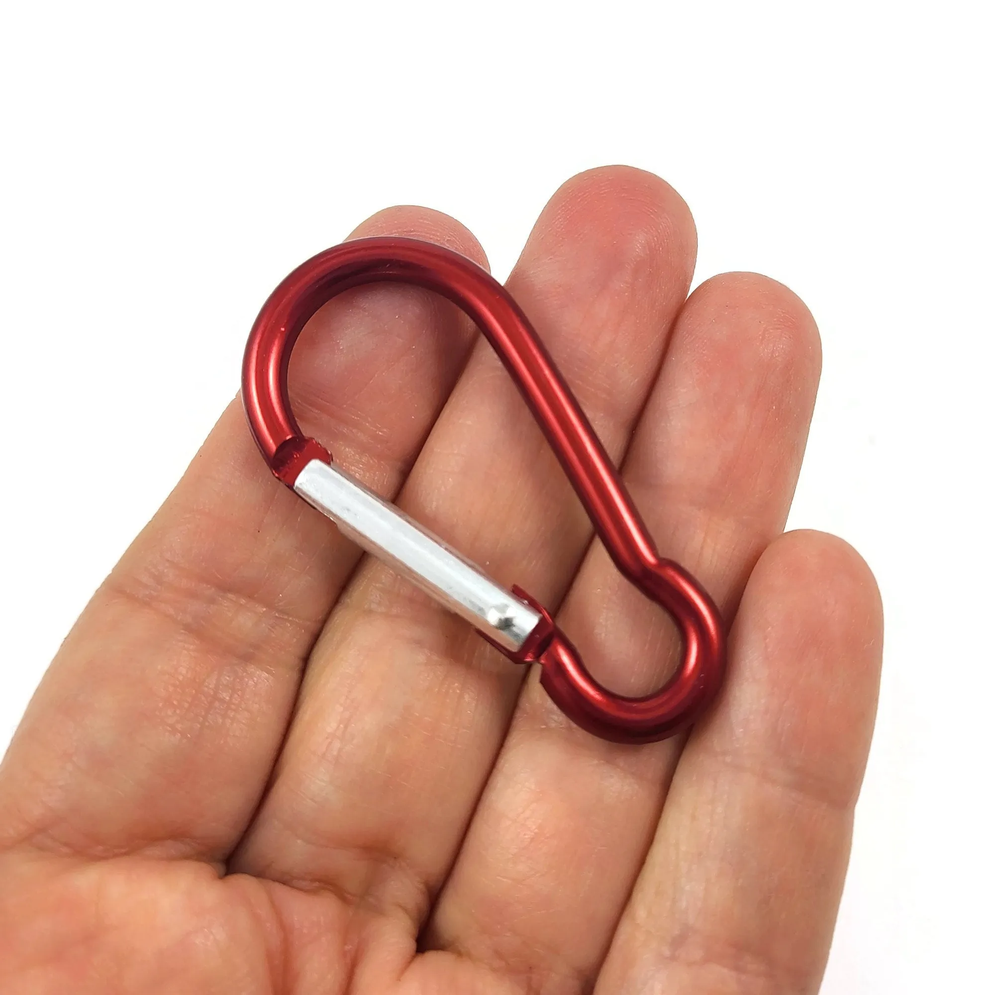 1 Colorful aluminum carabiner 2 inches