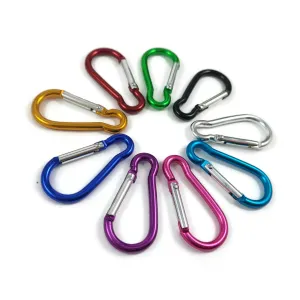1 Colorful aluminum carabiner 2 inches