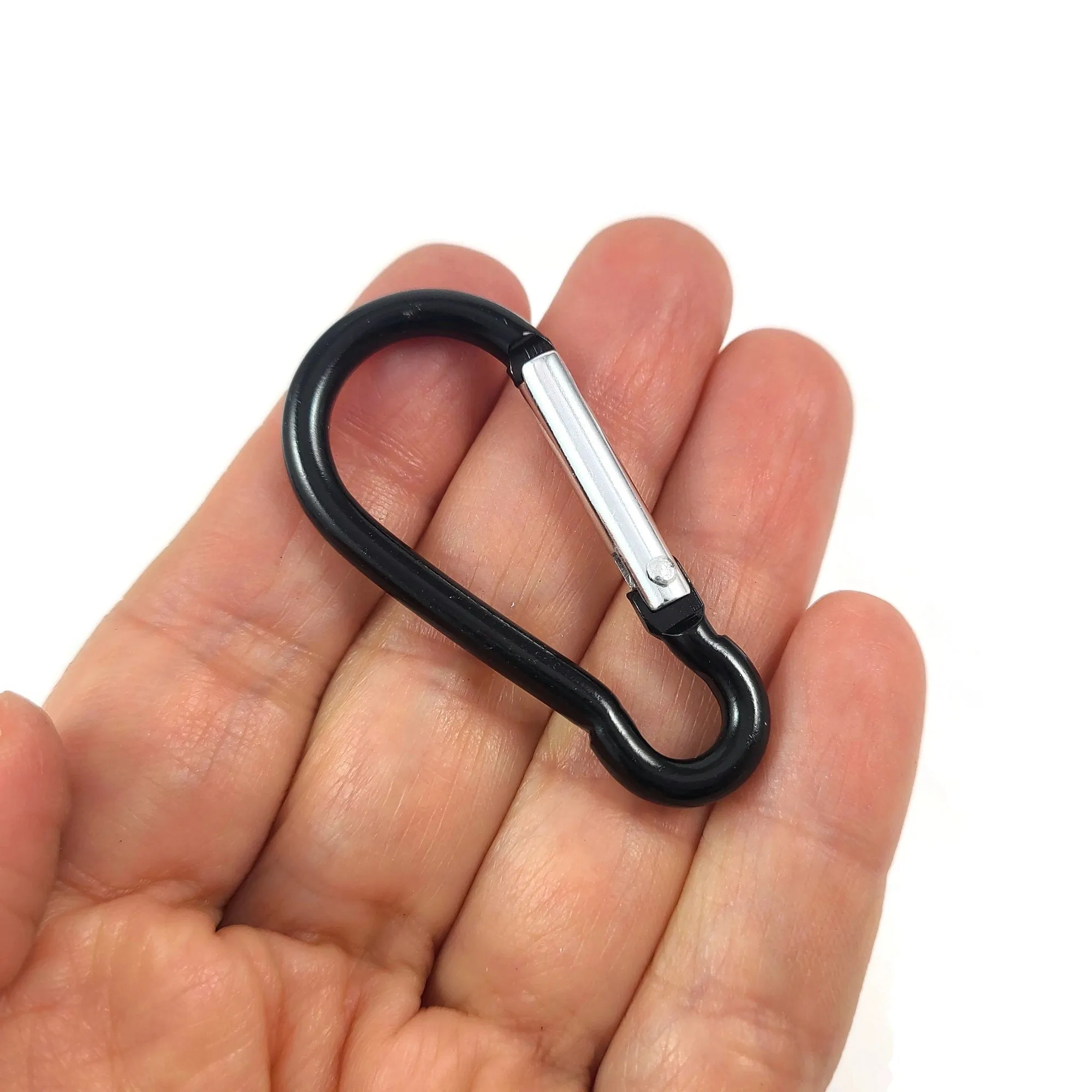 1 Colorful aluminum carabiner 2 inches