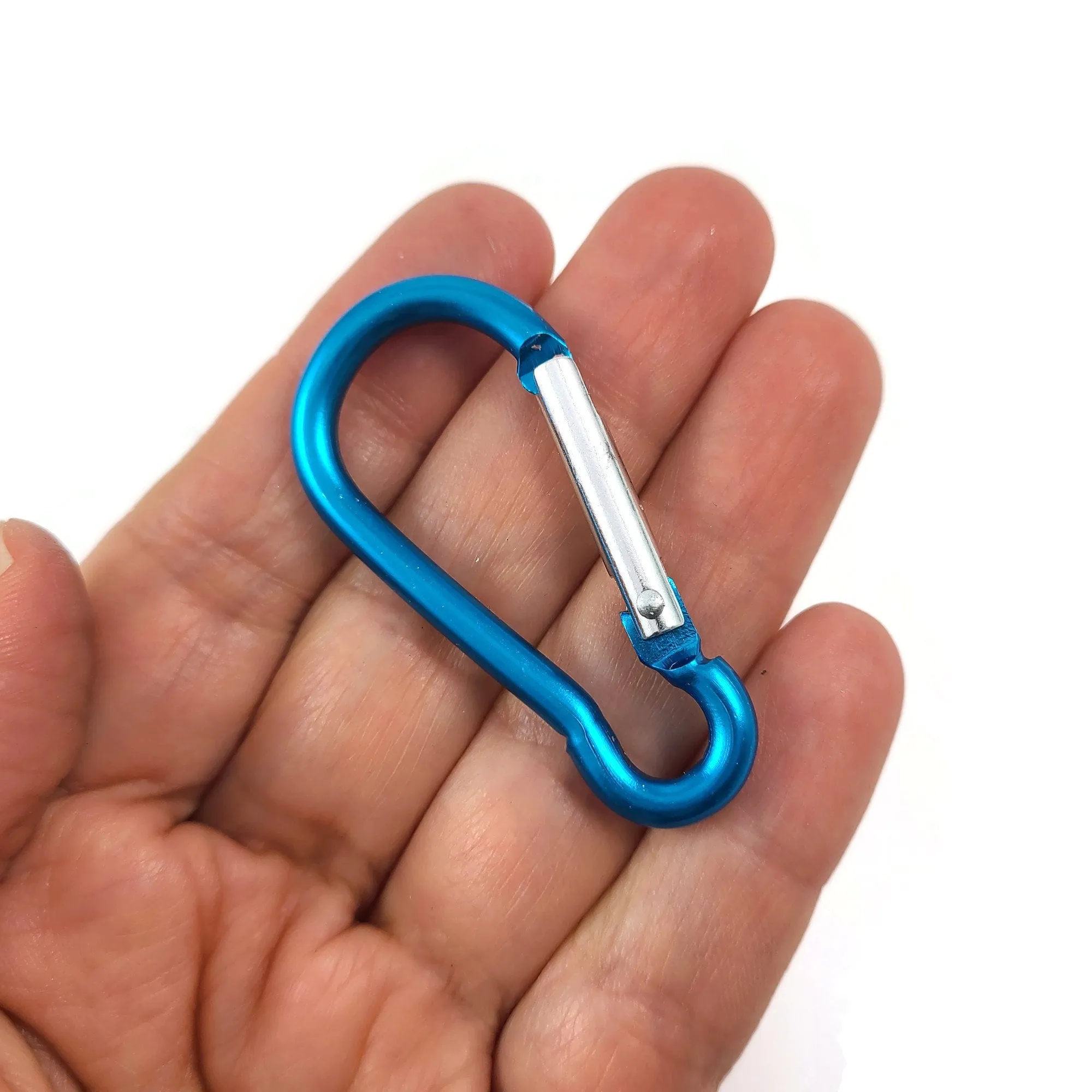 1 Colorful aluminum carabiner 2 inches