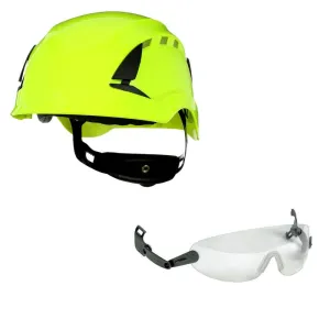 3M™ SecureFit™ X5014V-CE Helmet and V9C Glasses Bundle