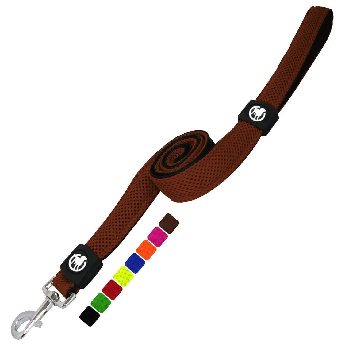 Airmesh Dog Leash - 4 Ft, Training Leash With Padded Hand Loop Dogs - Xs