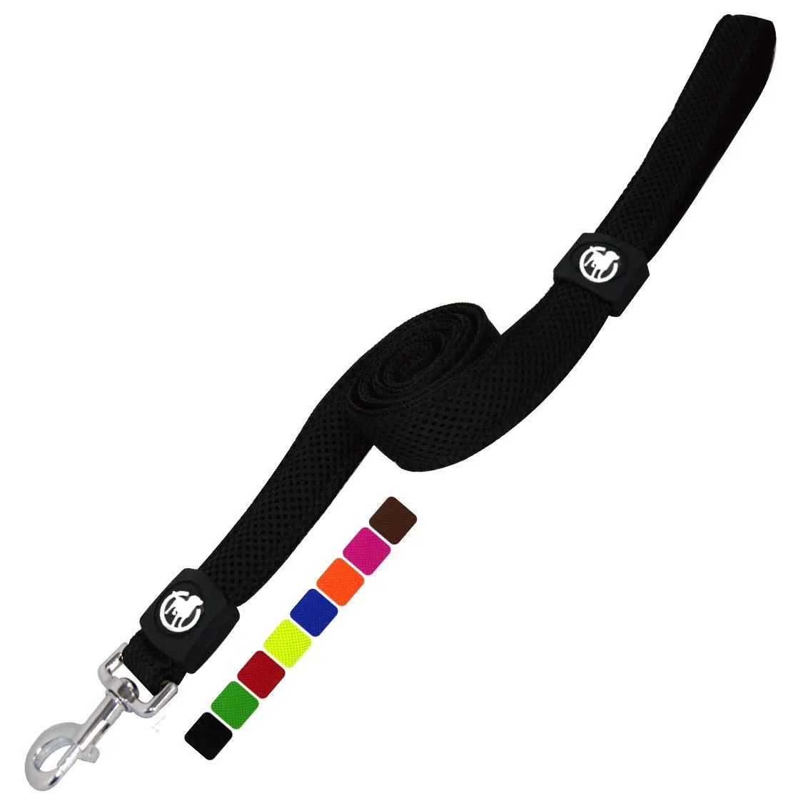 Airmesh Dog Leash - 4 Ft, Training Leash With Padded Hand Loop Dogs - Xs