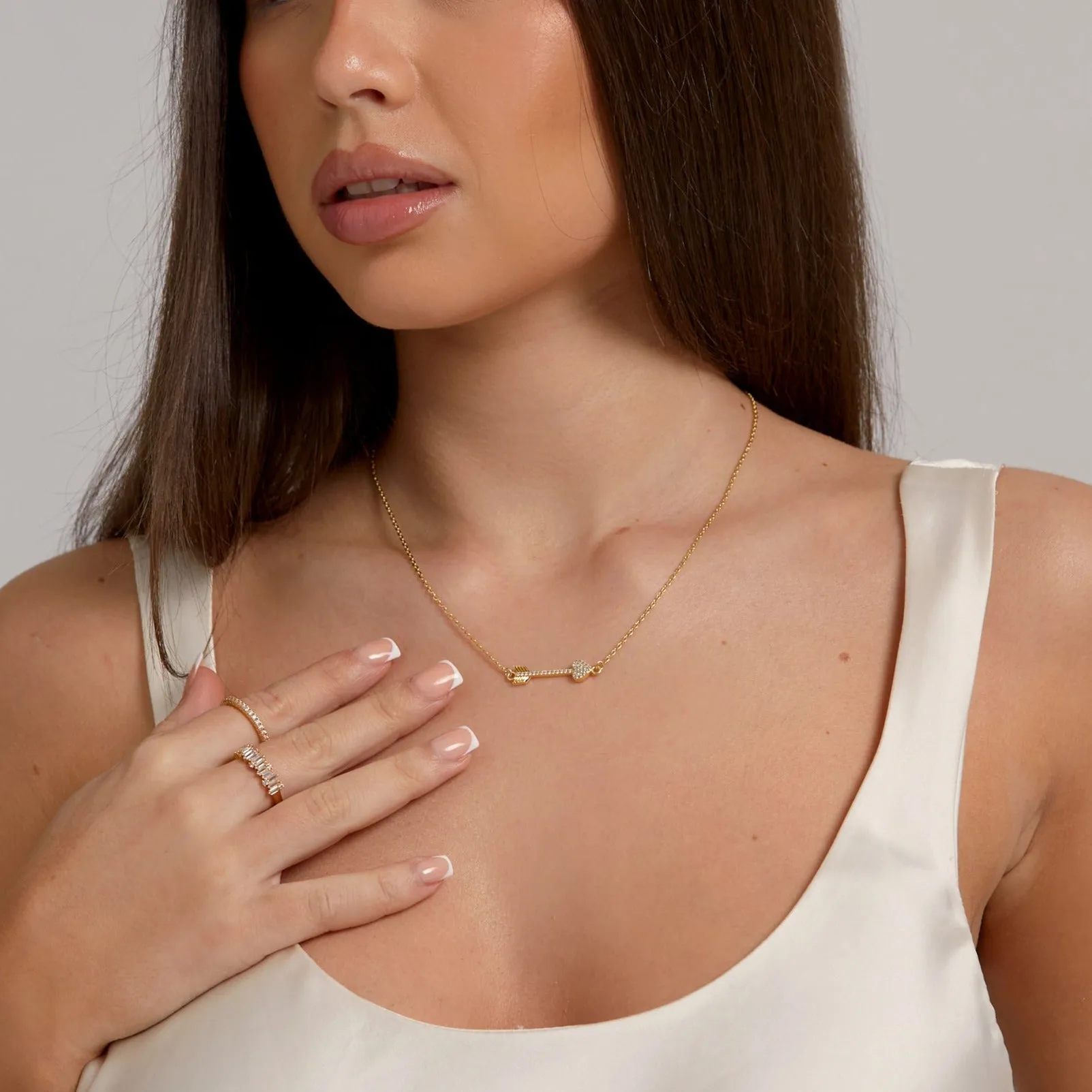 Cupids Arrow Necklace (Gold)