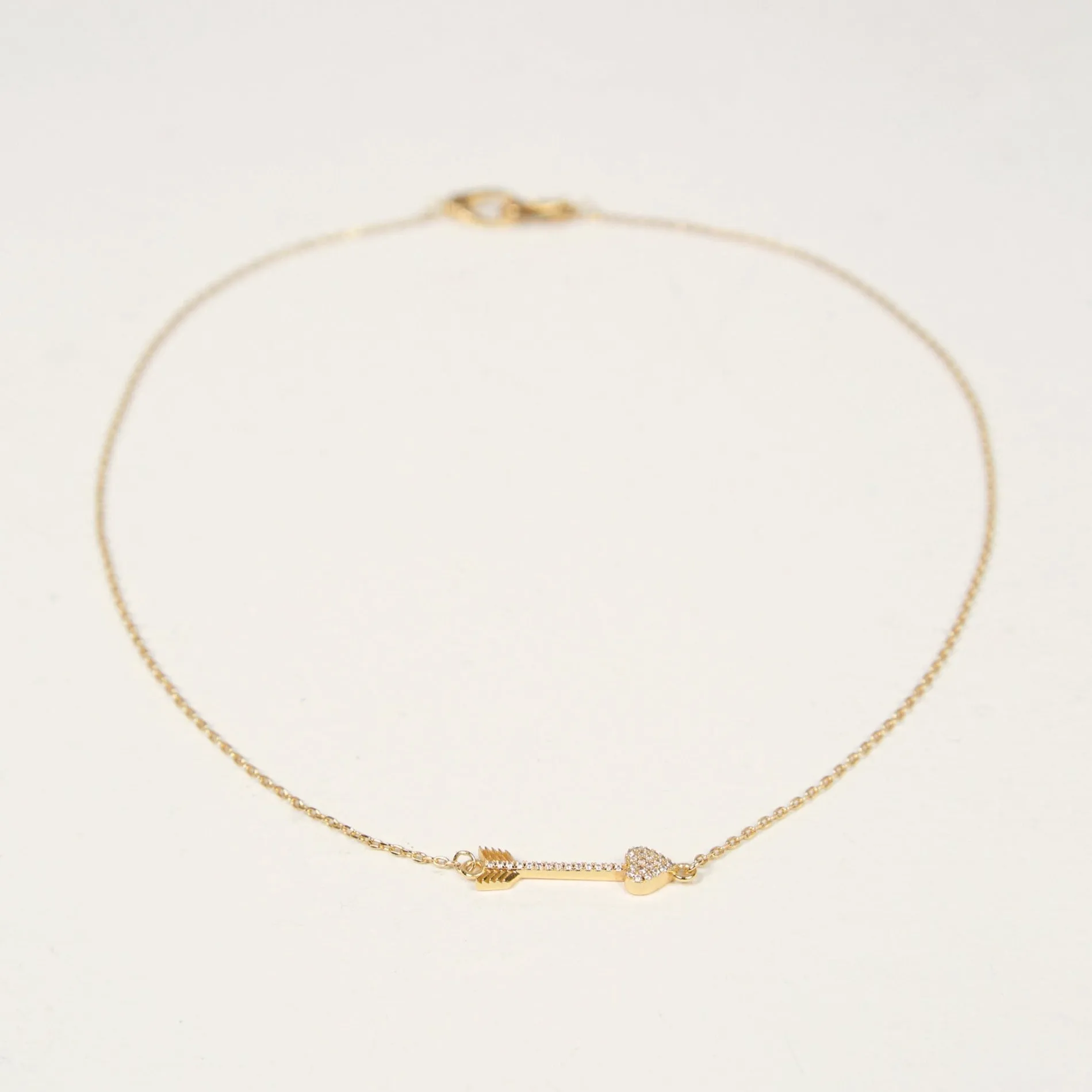 Cupids Arrow Necklace (Gold)