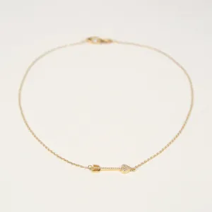 Cupids Arrow Necklace (Gold)
