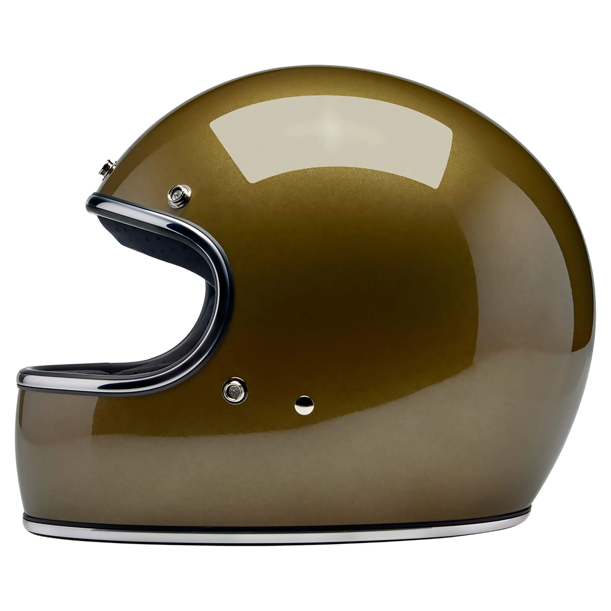 Gringo DOT/ECE R22.06 Approved Full Face Helmet - Ugly Gold Metallic