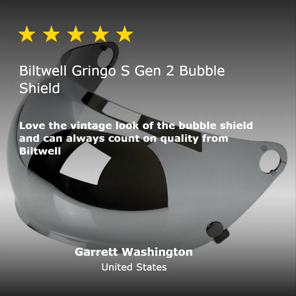 Gringo S Gen 2 Bubble Shield - Chrome Mirror