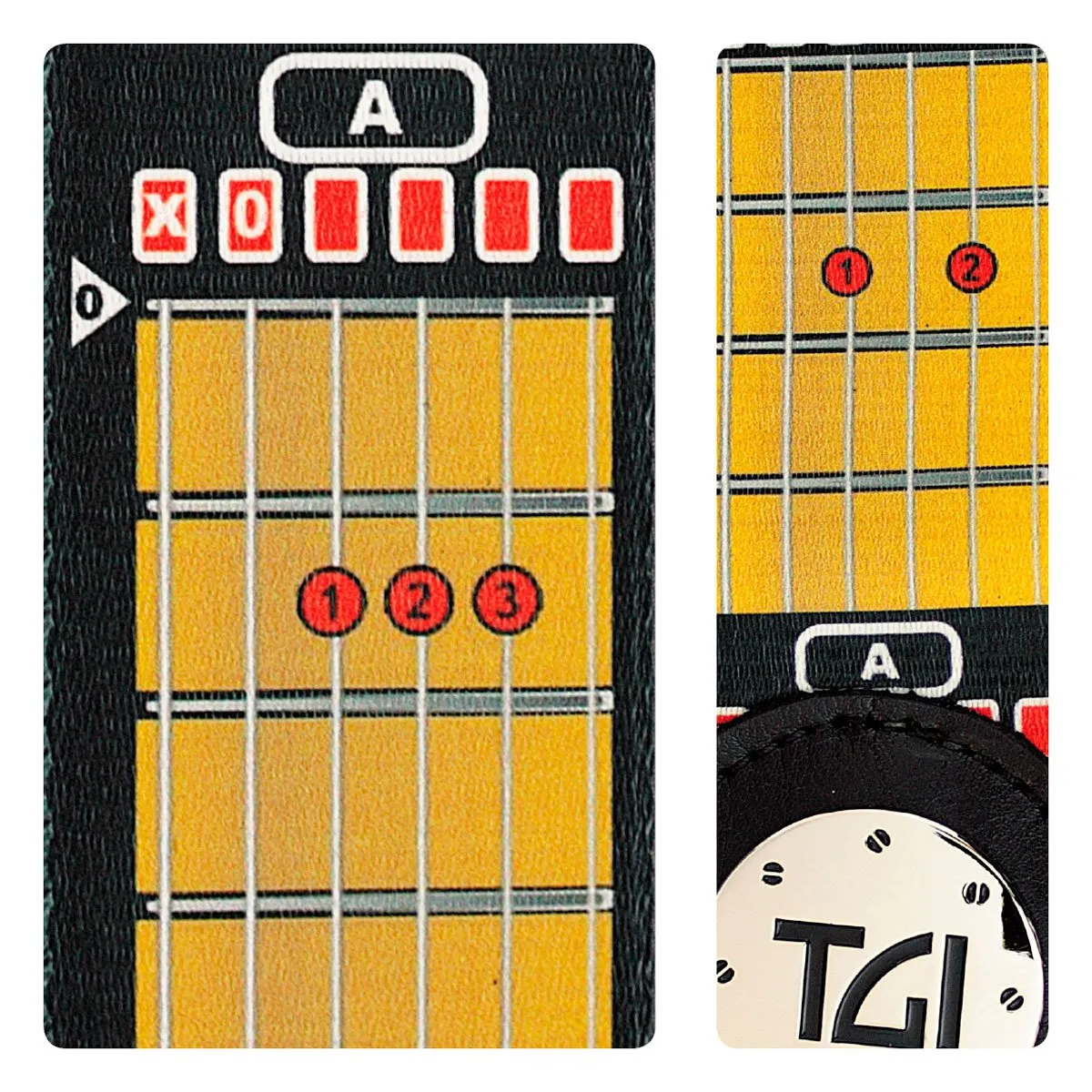 Guitar Strap - "Guitar Chords" Design