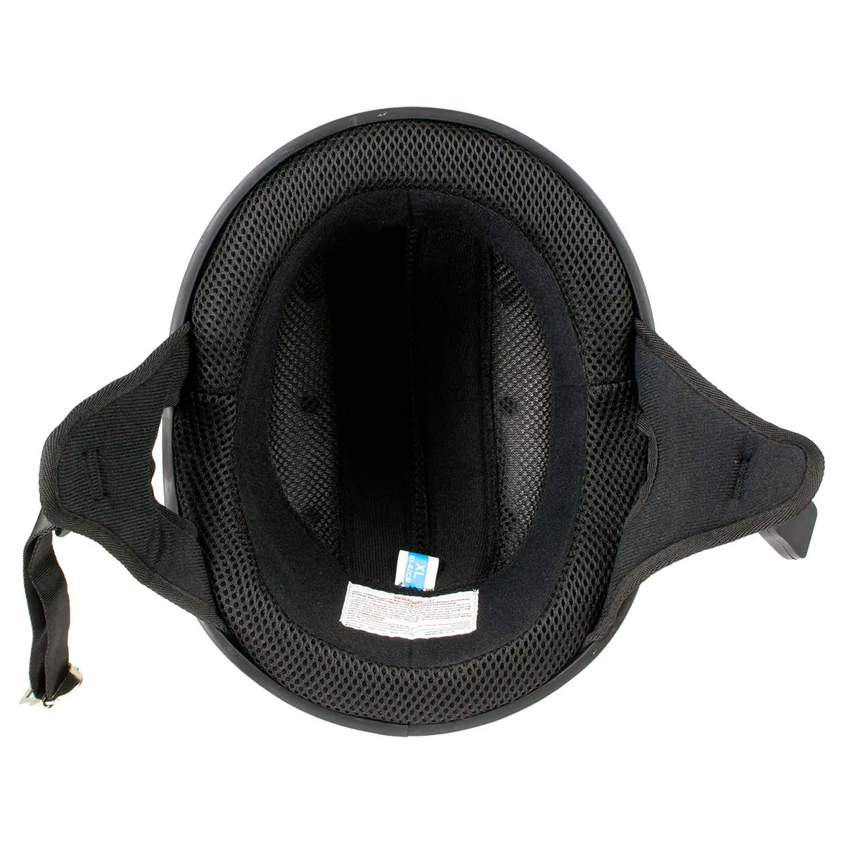 Hot Leathers HLD1023 'V-Twin Eagle' Flat Black Motorcycle DOT Skull Cap Helmet