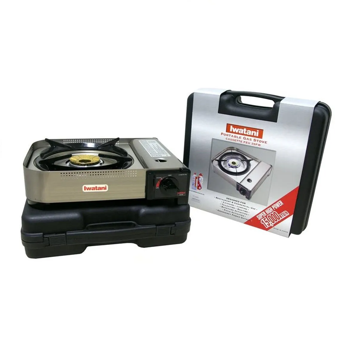 Iwatani 35FW Portable Butane Stove - Compact and Lightweight for Outdoor Use