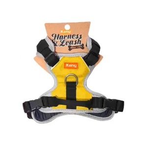 Kanu Pet Mini Walker Black/Yellow Dog Harness
