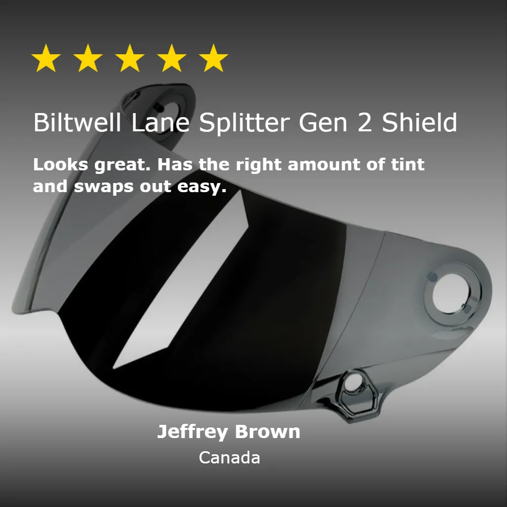 Lane Splitter Gen 2 Shield - Chrome Mirror