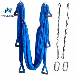 Leisure Decompression Hammock Inversion Trapeze Anti-Gravity Aerial Traction Yoga Gym Swing Hanging   Daisy Chain Carabiners