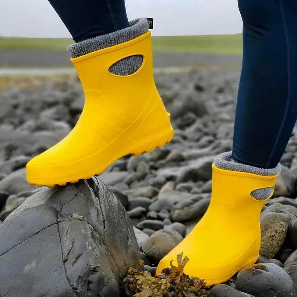 Leon Boots Ultralight Yellow Ladies Ankle Boots - Size 4