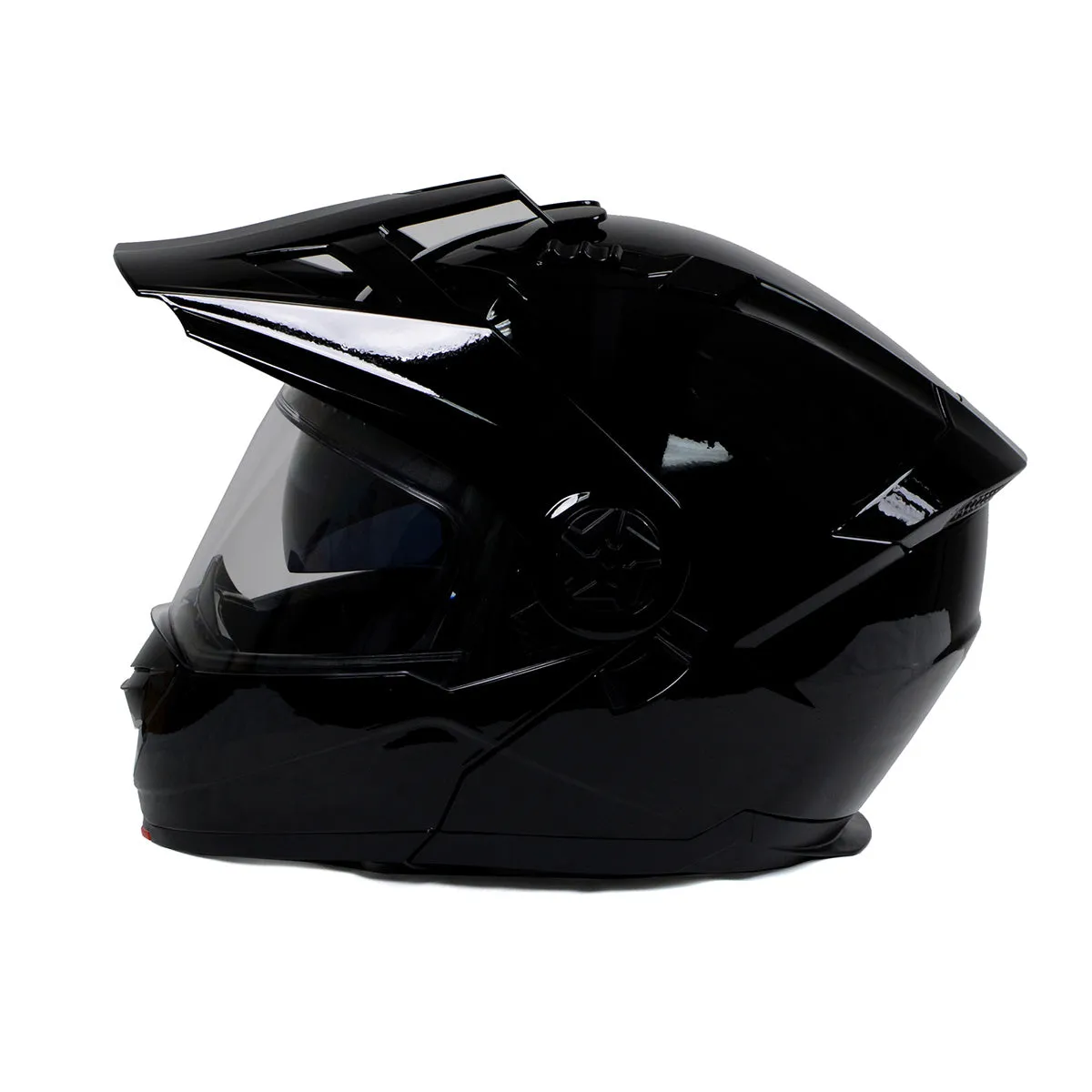 Milwaukee Helmets Gloss Black Ominous Dual Sport Advanced Motorcycle