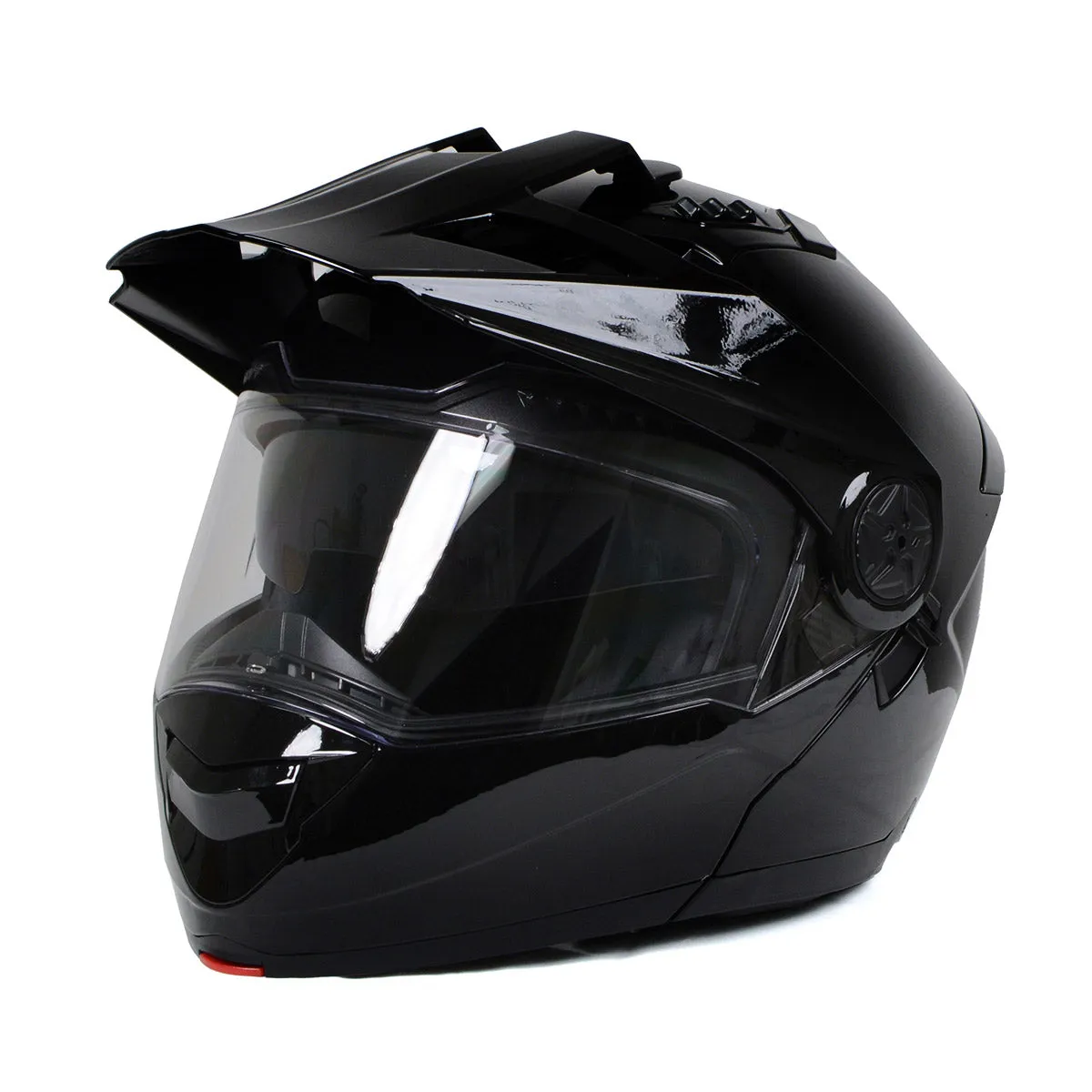 Milwaukee Helmets Gloss Black Ominous Dual Sport Advanced Motorcycle