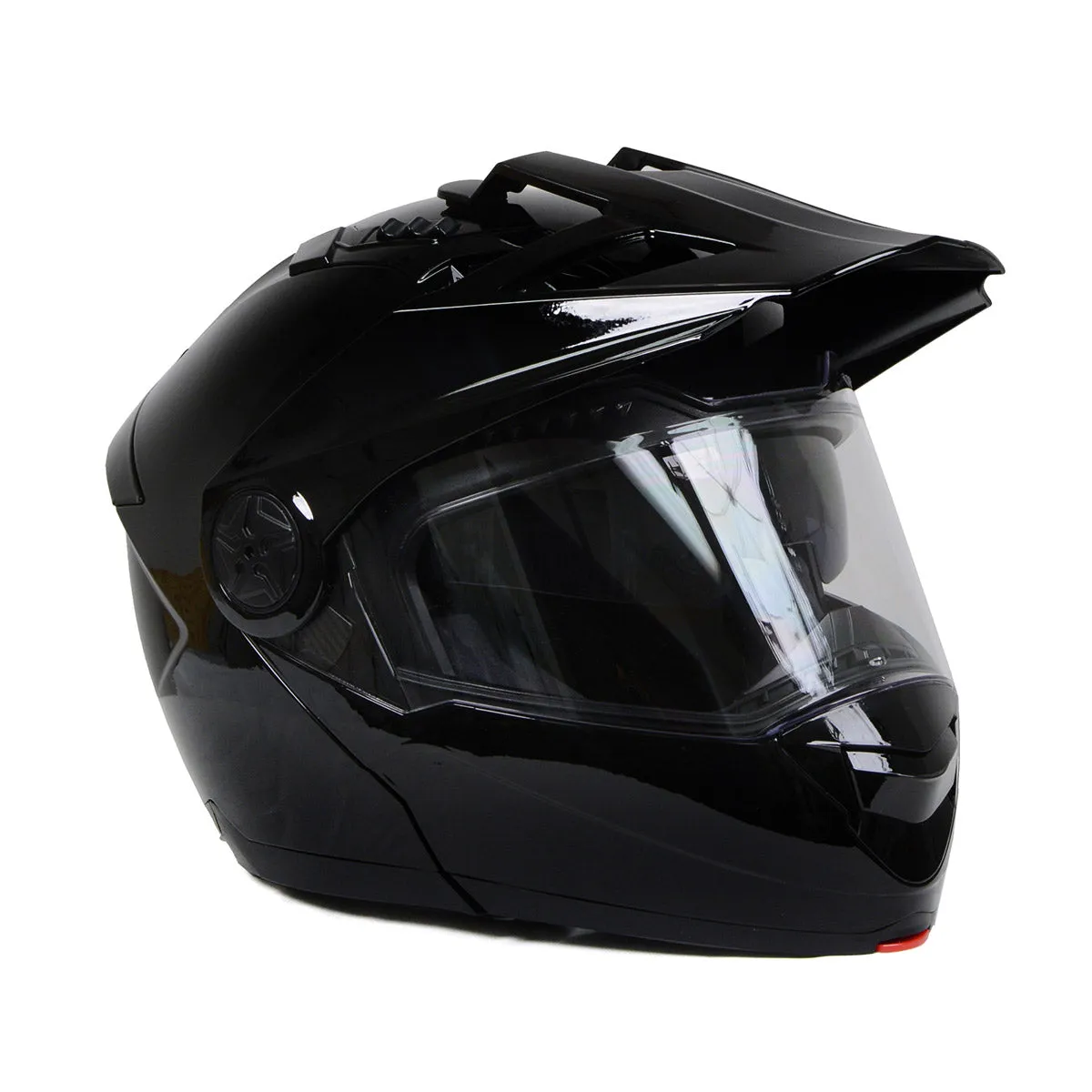 Milwaukee Helmets Gloss Black Ominous Dual Sport Advanced Motorcycle