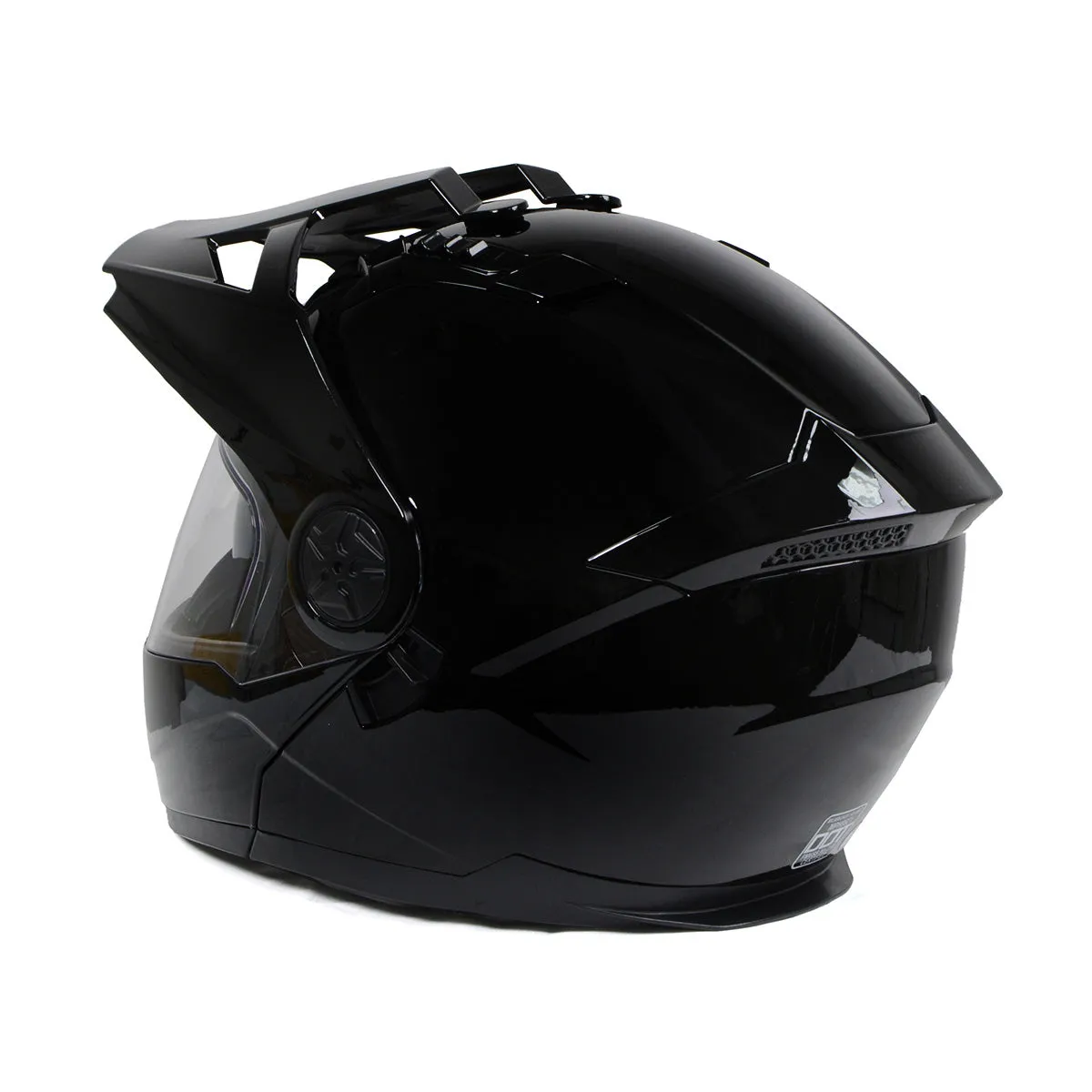 Milwaukee Helmets Gloss Black Ominous Dual Sport Advanced Motorcycle