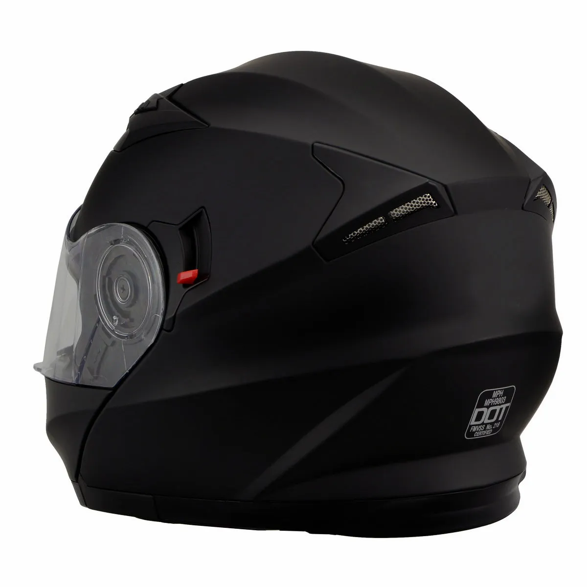Milwaukee Performance Helmets MPH9803DOT 'Ionized' Matte Black