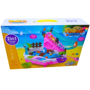 Musical Fishing Game Toy Set For Kids - 45 Fishes & 4 Fishing Rods - Fun Learning Activity For Ages 3 