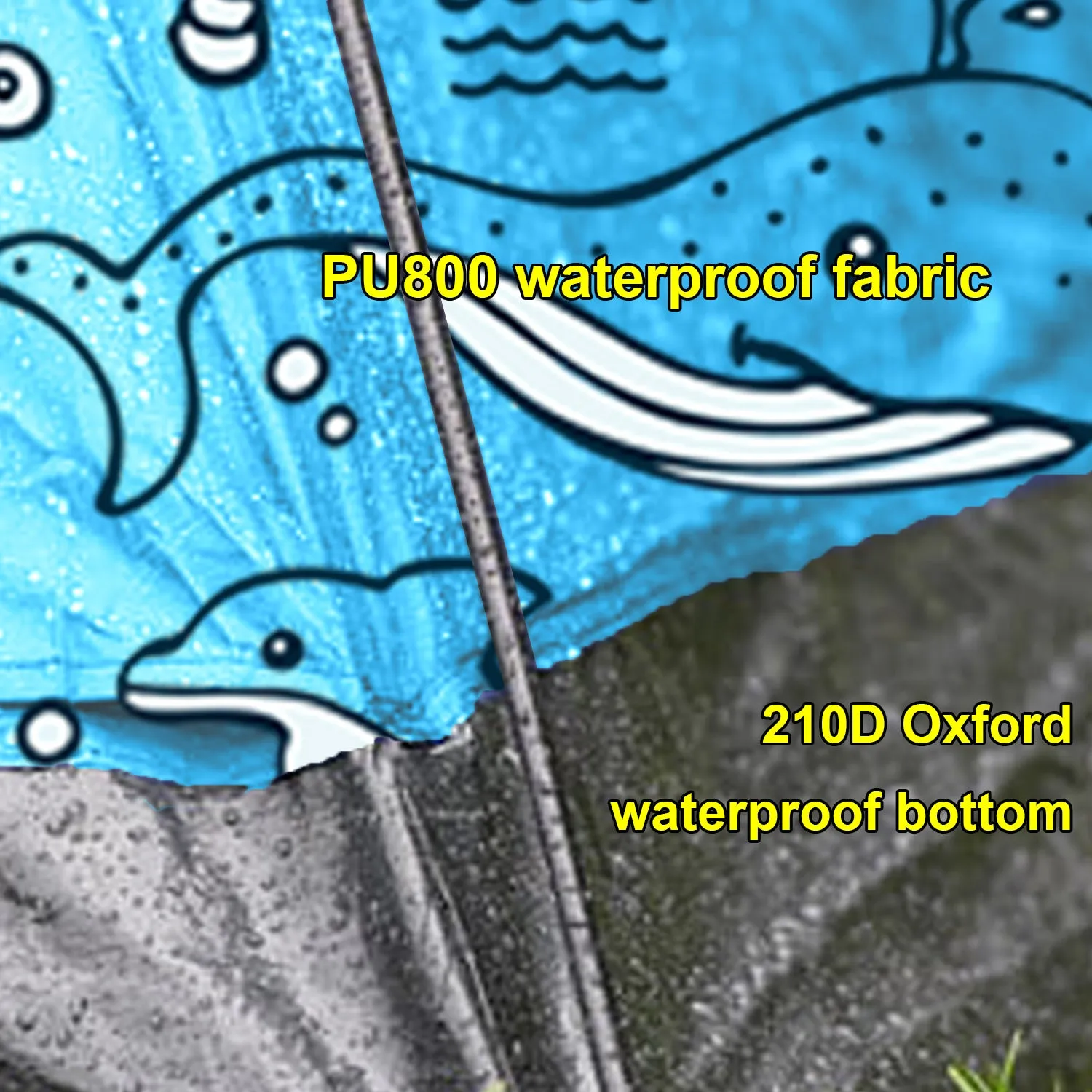 Ocean World Theme Beach Baby Tent, Large Beach Tent for Baby, Beach and Whole Family