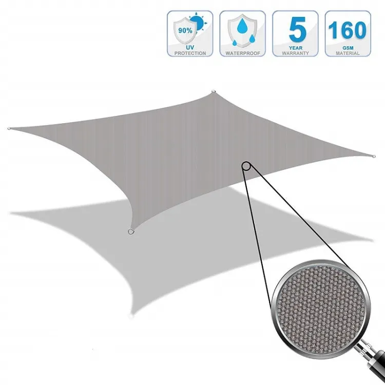 Outdoor Garden Sunshade Sail Waterproof Anti-UV Canopy, Size: 3m x 4m(Orange)