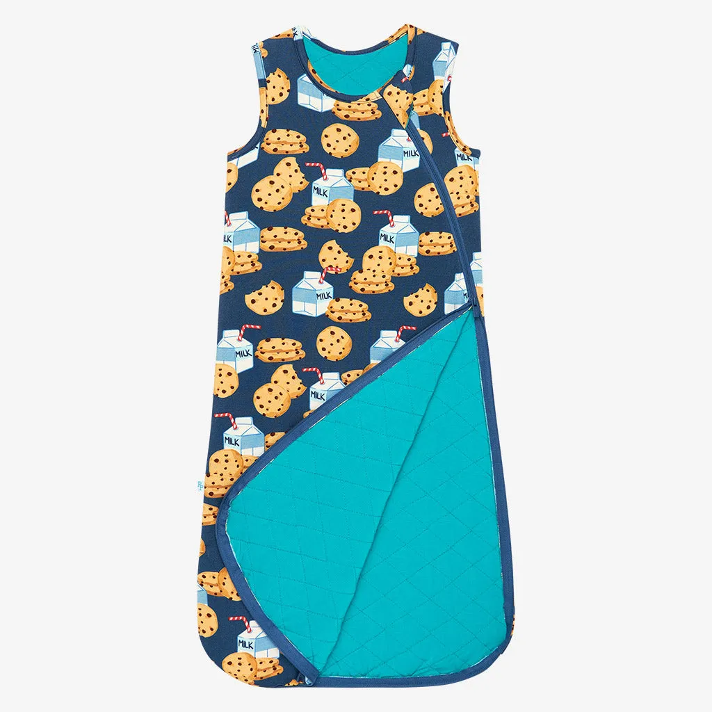 Posh Peanut 1.0 Tog Sleeveless Sleep Bag - Milk & Cookies