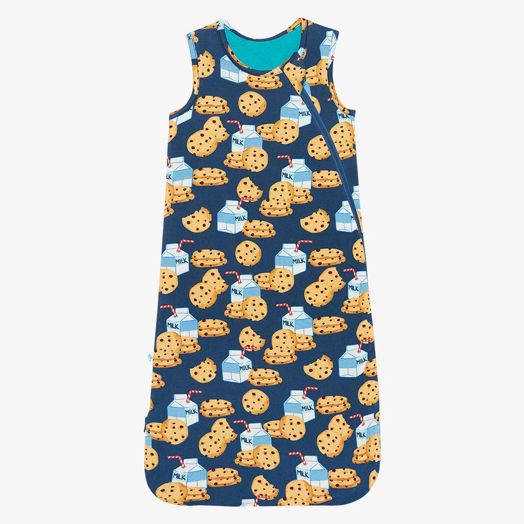 Posh Peanut 1.0 Tog Sleeveless Sleep Bag - Milk & Cookies