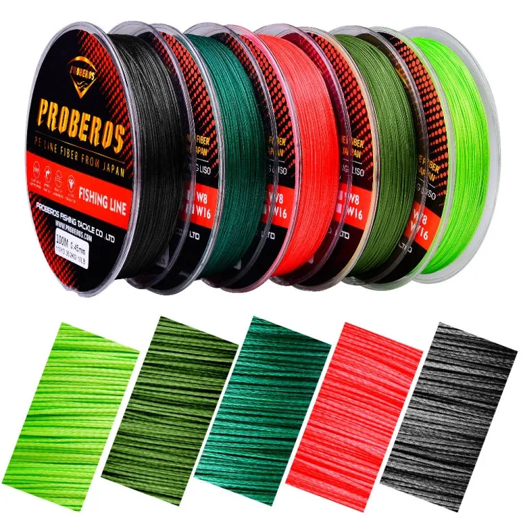 PROBEROS 8 Edited 100M Majestic Horse Fish Line, Line number: 5.0 / 60LB(Red)