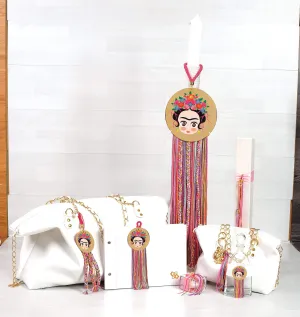 "Frida Kahlo" Girl's Christening/ Baptism Set