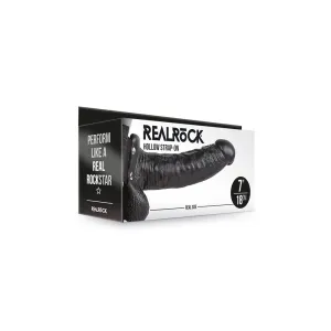 Realrock Hollow Strap-On With Balls 7&#39;&#39;