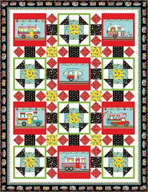 Roamin Holiday Quilt Kit - Studio e fabrics
