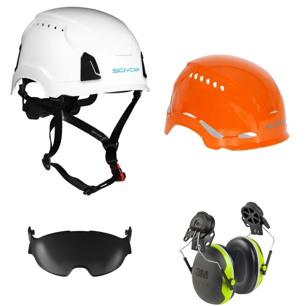 S3200 Chainsaw Helmet Half Visor and Ear Defenders