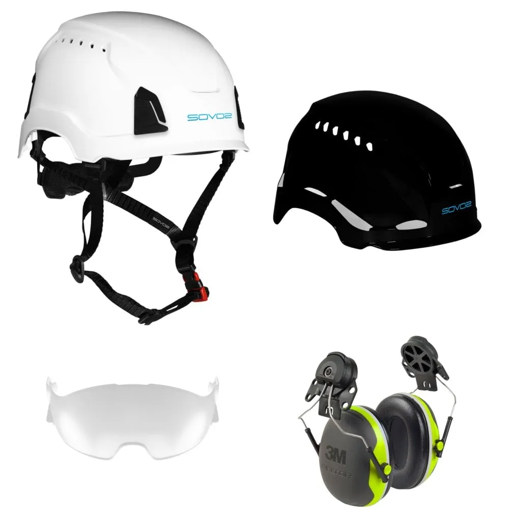 S3200 Chainsaw Helmet Half Visor and Ear Defenders