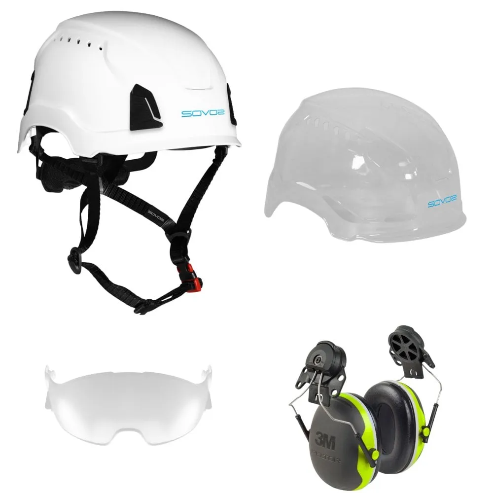 S3200 Chainsaw Helmet Half Visor and Ear Defenders
