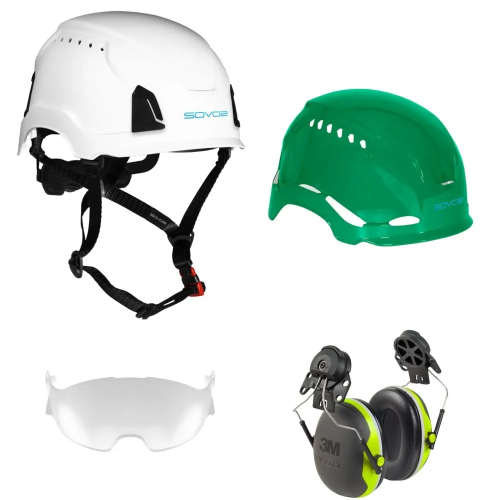 S3200 Chainsaw Helmet Half Visor and Ear Defenders
