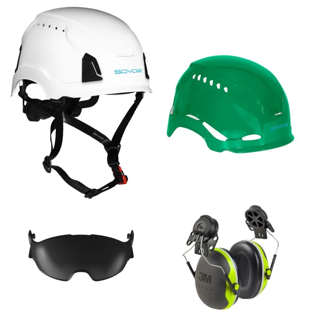 S3200 Chainsaw Helmet Half Visor and Ear Defenders