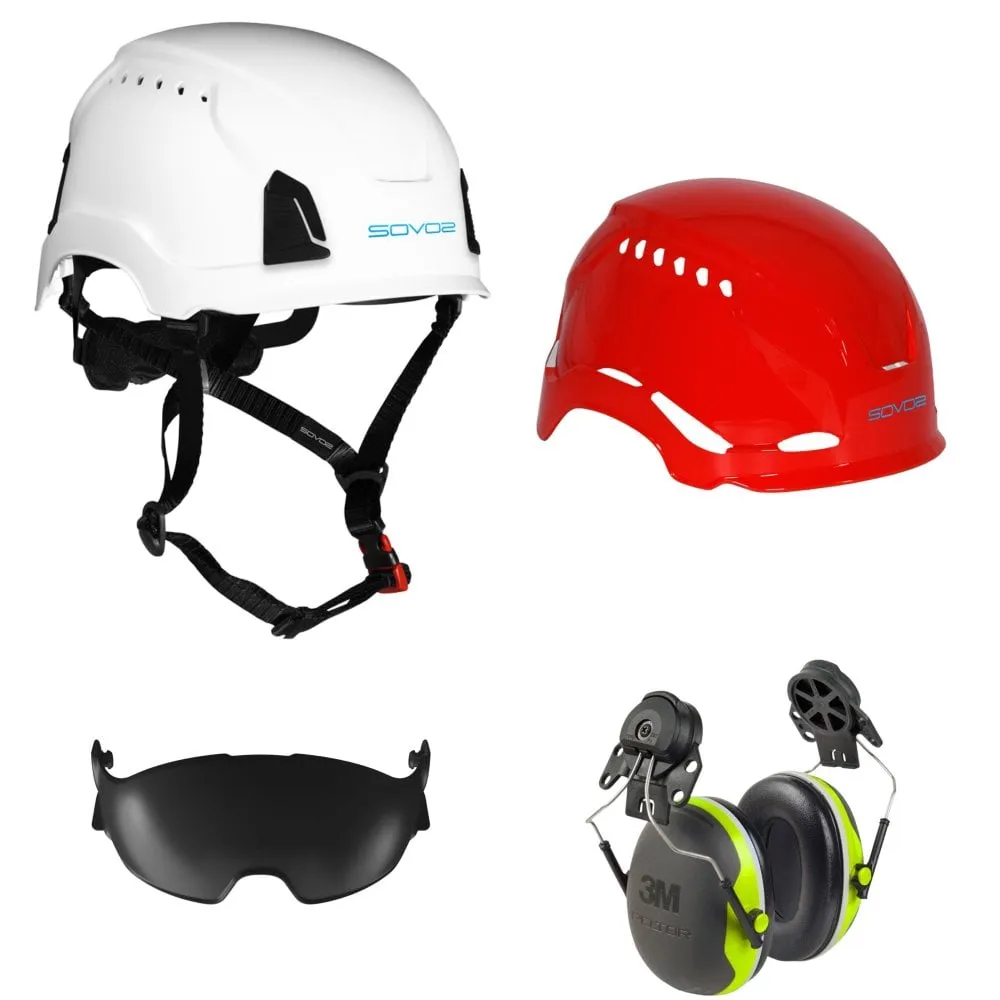 S3200 Chainsaw Helmet Half Visor and Ear Defenders