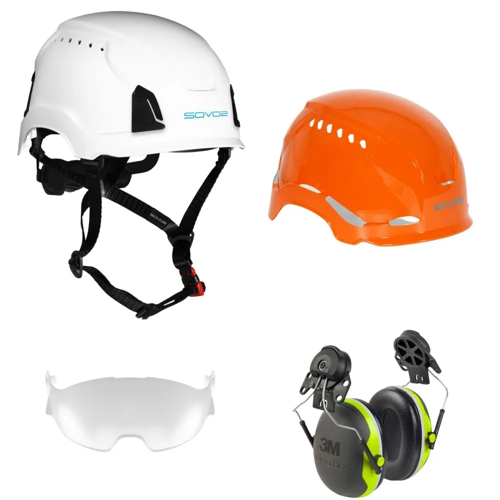 S3200 Chainsaw Helmet Half Visor and Ear Defenders