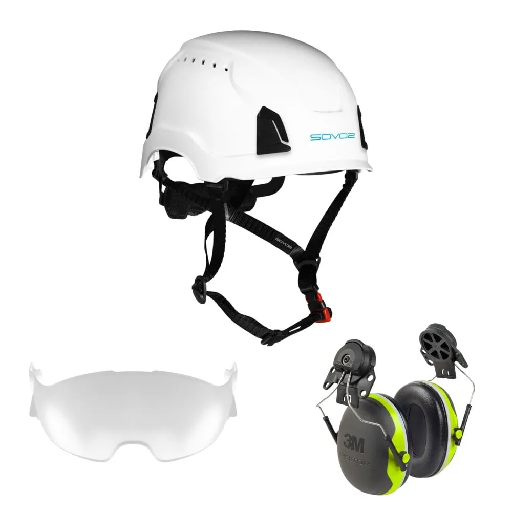 S3200 Chainsaw Helmet Half Visor and Ear Defenders