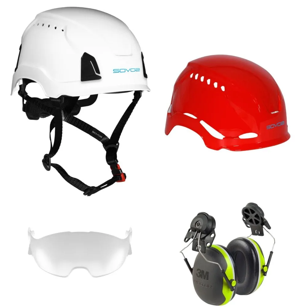S3200 Chainsaw Helmet Half Visor and Ear Defenders