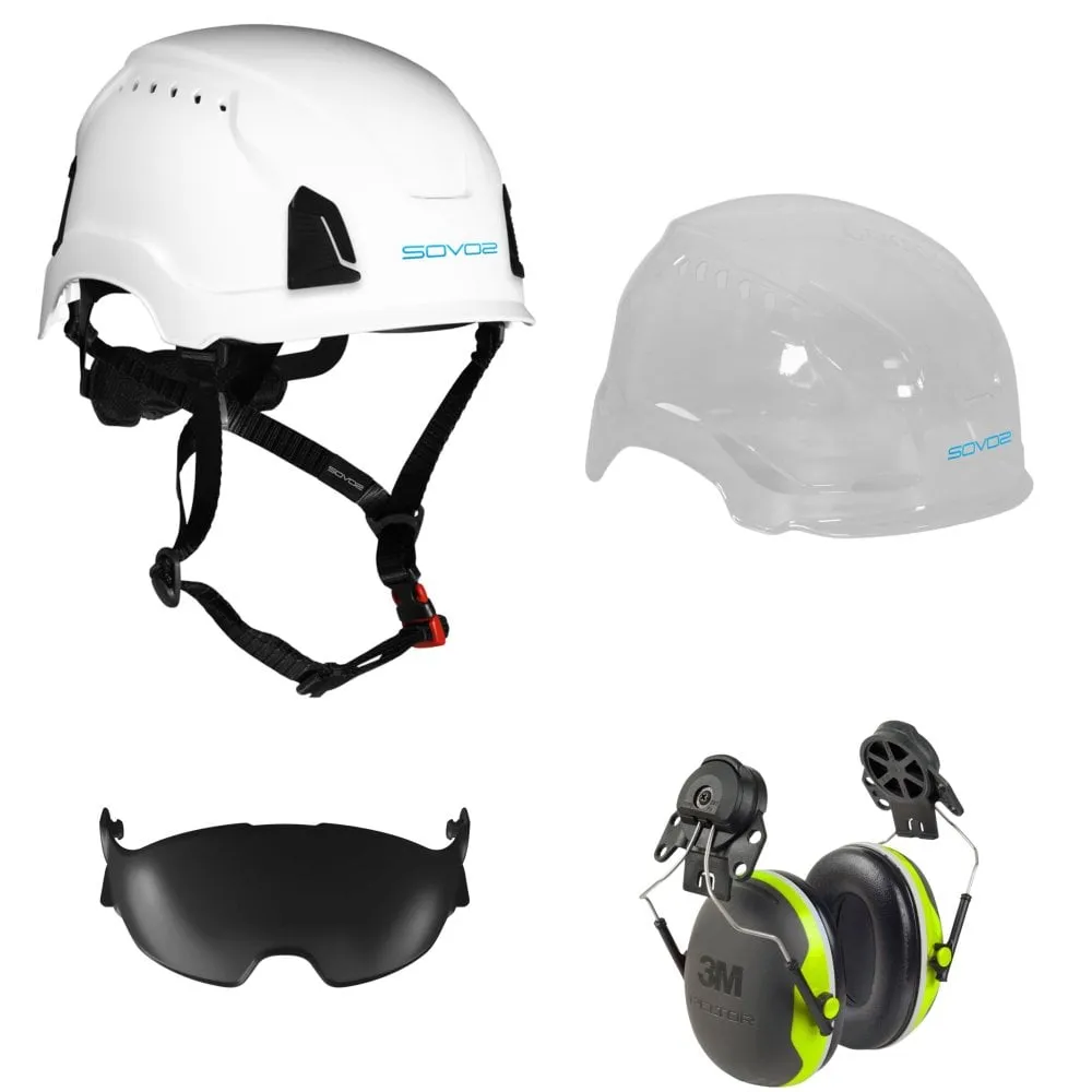 S3200 Chainsaw Helmet Half Visor and Ear Defenders