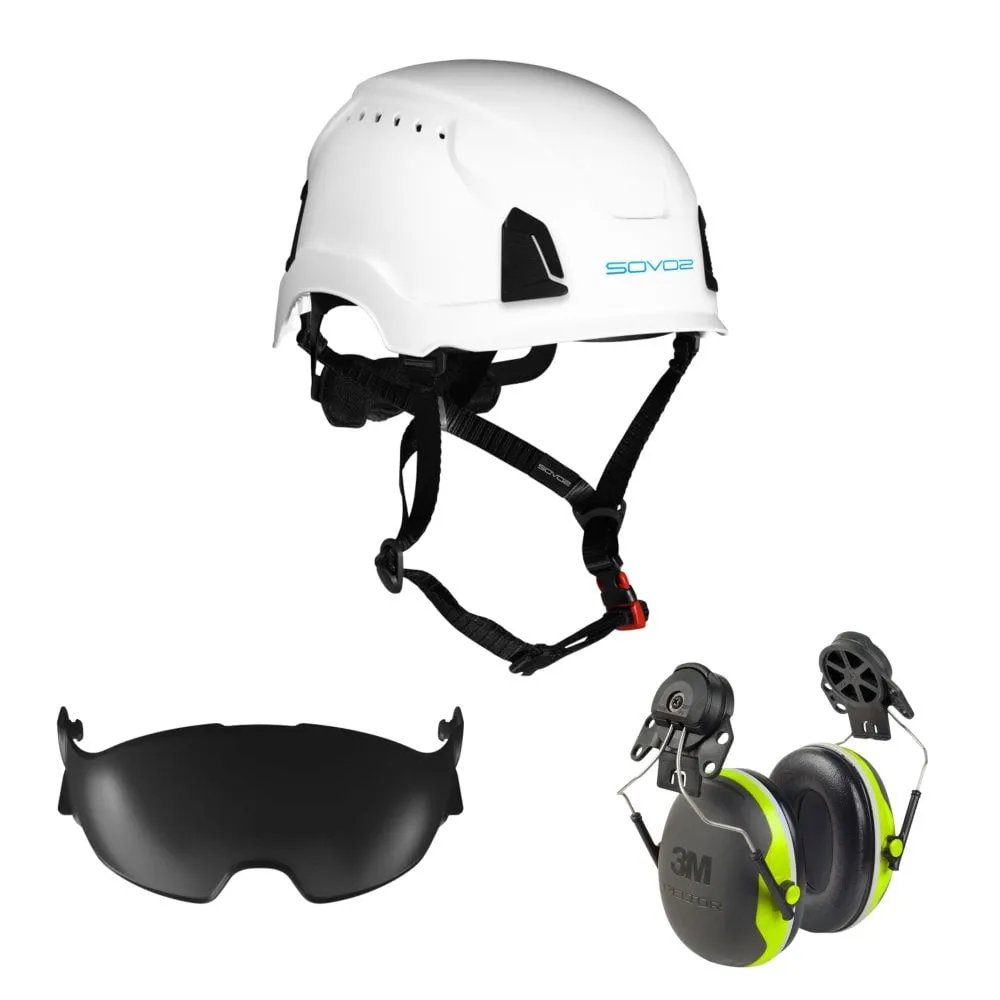 S3200 Chainsaw Helmet Half Visor and Ear Defenders