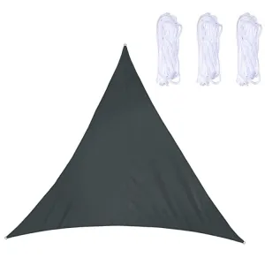 Triangle Outdoor Garden Sunshade Sail Waterproof Anti-UV Canopy, Size: 2m x 2m x 2m(Black)