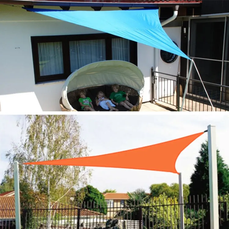 Triangle Outdoor Garden Sunshade Sail Waterproof Anti-UV Canopy, Size: 2m x 2m x 2m(Black)