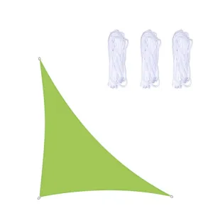 Triangle Outdoor Garden Sunshade Sail Waterproof Anti-UV Canopy, Size: 3m x 4m x 5m(Green)