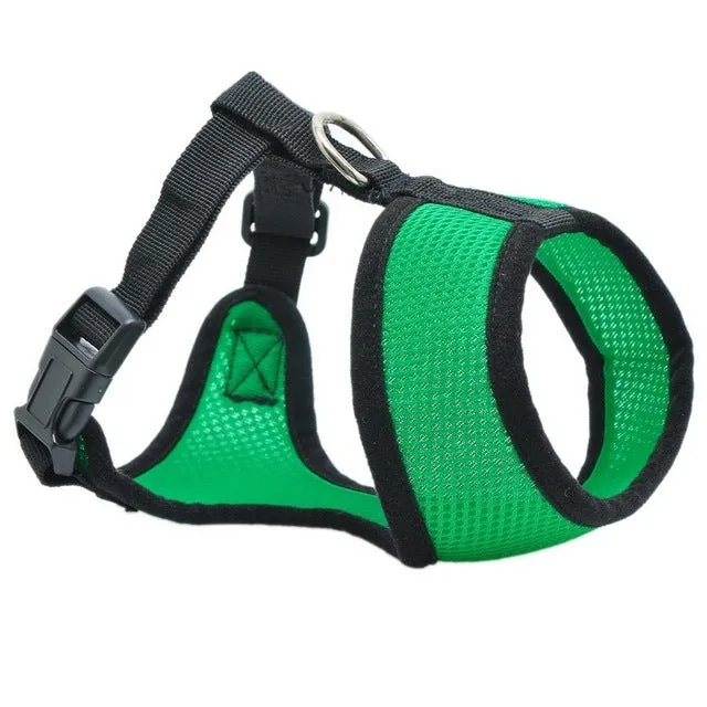 Urijk Medium And Large Pet Dog Harness Vest Reflective Tape Yarn Breathable And Comfortable Mesh Pet Dog Leash Big Dog Harness